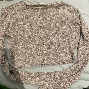 garage long sleeve crop top
